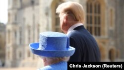 Američki predsjednik Donald Trump i kraljica Elizabetha u Windsoru 13. jula 2018. 