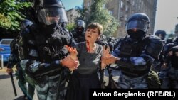 La mitingul opoziției din 27 iulie 2019, Moscova