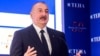 Azerbaijan's President Ilham Aliyev addresses the audience on the opening day of the 50th edition of The European House-Ambrossetti forum, called "Intelligence on the World, Europe, and Italy" at Villa d'Este on lake Como in Cernobbio, northern Italy, on 