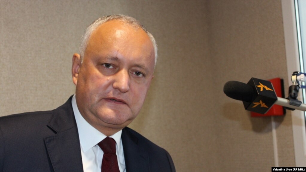 Moldova - președintele Igor Dodon, candidat independent susținut de PSRM, în alegerile prezidențiale din noiembrie - Chișinău, 19 octombrie 2020