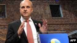 Swedish Prime Minister Fredrik Reinfeldt (file photo)