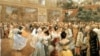 Австрия. Падышанын сарайына чогулган ак сөөктөр. Вильгельм Гаузенин картинасы (1900). Бул эмгек иллюстрация үчүн колдонулду.
