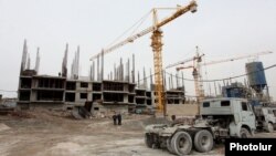 Armenia - A construction site in Yerevan, 4Mar2014.