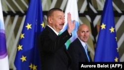 Presidenti i Azerbajxhanit Ilham Aliyev gjatë një samiti të Partneritetit Lindor të BE-së në Këshillin Evropian në Bruksel, 24 nëntor 2017.