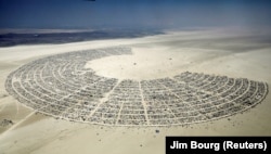 Burning Man с высоты птичьего полета