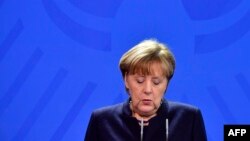 Cancelarul Angela Merkel la conferința de presă de astăzi la Berlin