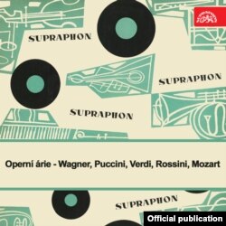 Coperta LP-ului Supraphon cu laureații români ai Concursului de canto al Festivalului Primăverii Pragheze din 1954