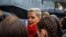 Belarusian opposition politician Maryya Kalesnikava attends a rally to protest against the disputed August 9 presidential election results in Minsk on September 6.