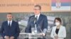 Predsednik Srbije Aleksandar Vučić na polaganju kamena temeljca za fabriku Sinofarm vakcina u beogradskoj opštini Zemun. 9. septembar 2021. 