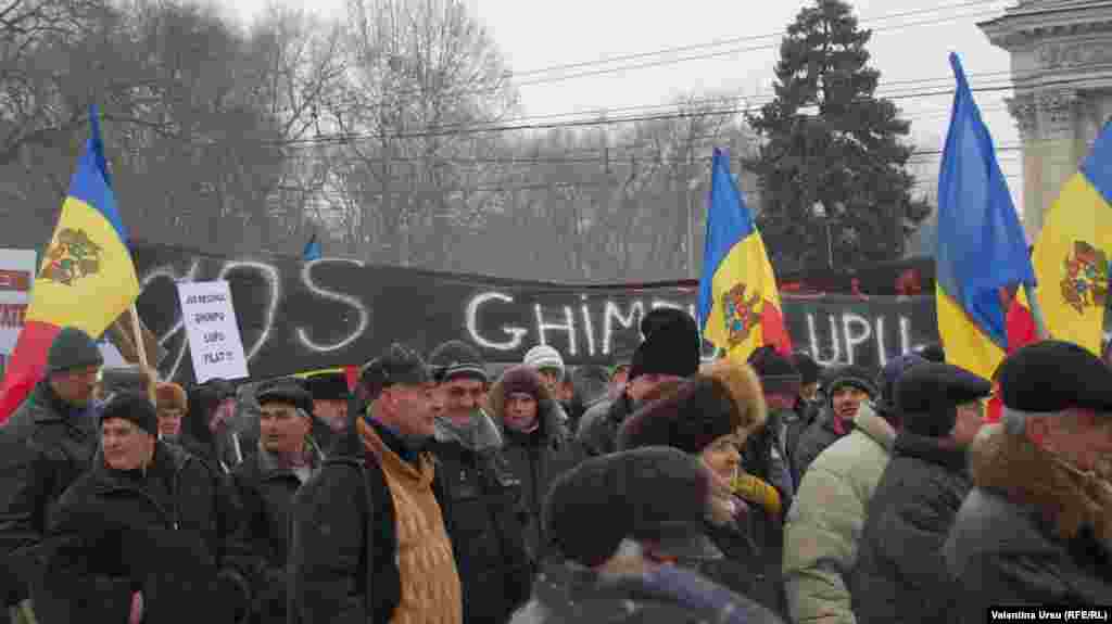 Moldova, Antigovernmental protest in Chisinau organized by the Committee for Defending the Constitution and Democracy, 12.02.2012