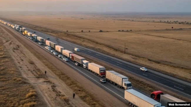 Bllokime trafiku në kufirin ruso-kazakistanez