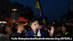 Ish-presidenti Gjeorgjian dhe guvernatori rajonal i Ukrainës, Mikheil Saakashvili.