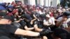 Law enforcement veterans rally demanding higher pensions in Kyiv.