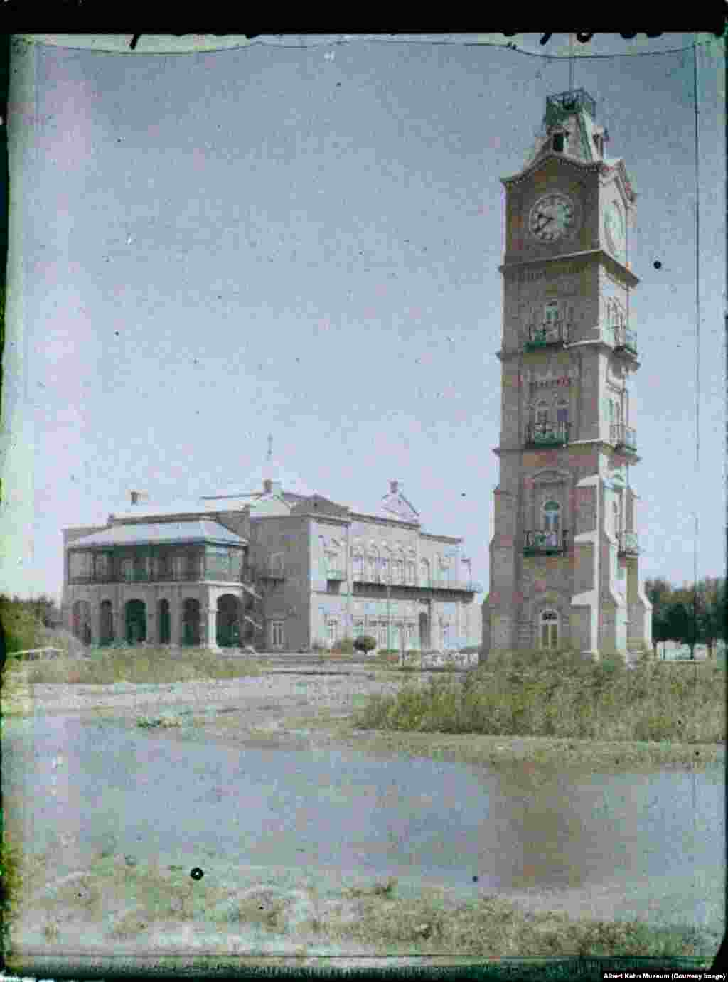 A clock tower in Kabul. The graceful structure was reportedly smashed to rubble during the civil war that wracked Afghanistan in the 1990s.