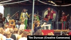 Concert gratis Gong în Hyde Park, 1974.