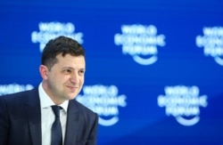 Ukrainian President Volodymyr Zelenskiy at World Economic Forum (WEF) in Davos, Switzerland, earlier this month.