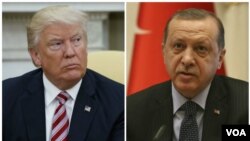 دونالد ترامپ (چپ) و رجب طیب اردوغان
