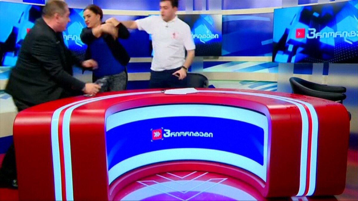 Georgian Politicians Fight During Live TV Debate