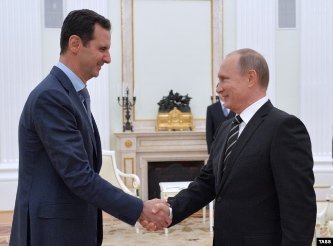 Башар Асад и Владимир Путин