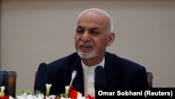 Afghan President Ashraf Ghani addressed the conference of countries and organizations involved in the so-called Kabul Process on February 28. 