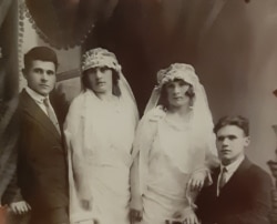 Два весілля у Стоянів, січень 1926 року. Іван Оніпко і Зоя Стоян, Антоніна і Антон Стояни, Донеччина