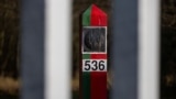 Памежны слуп на мяжы Беларусі і Польшчы