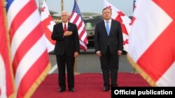 Vitse-prezident Mike Pence və baş nazir Giorgi Kvirikashvili