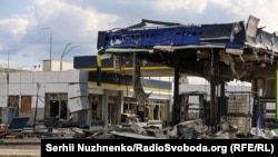 Ілюстраційне фото. Наслідки російської атаки дроном на АЗС. Київ, 11 вересня 2026 року
