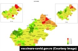 În județul Satu Mare sunt câteva localități cu procente de vaccinare de peste 40%