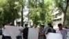 Tajiks In Bishkek Picket Uzbek Embassy