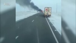 Пожар в автобусе в Казахстане: 52 погибших