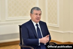 Uzbek President Shavkhat Mirziyoev (file photo)