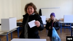Pamje nga votimet në Kroaci