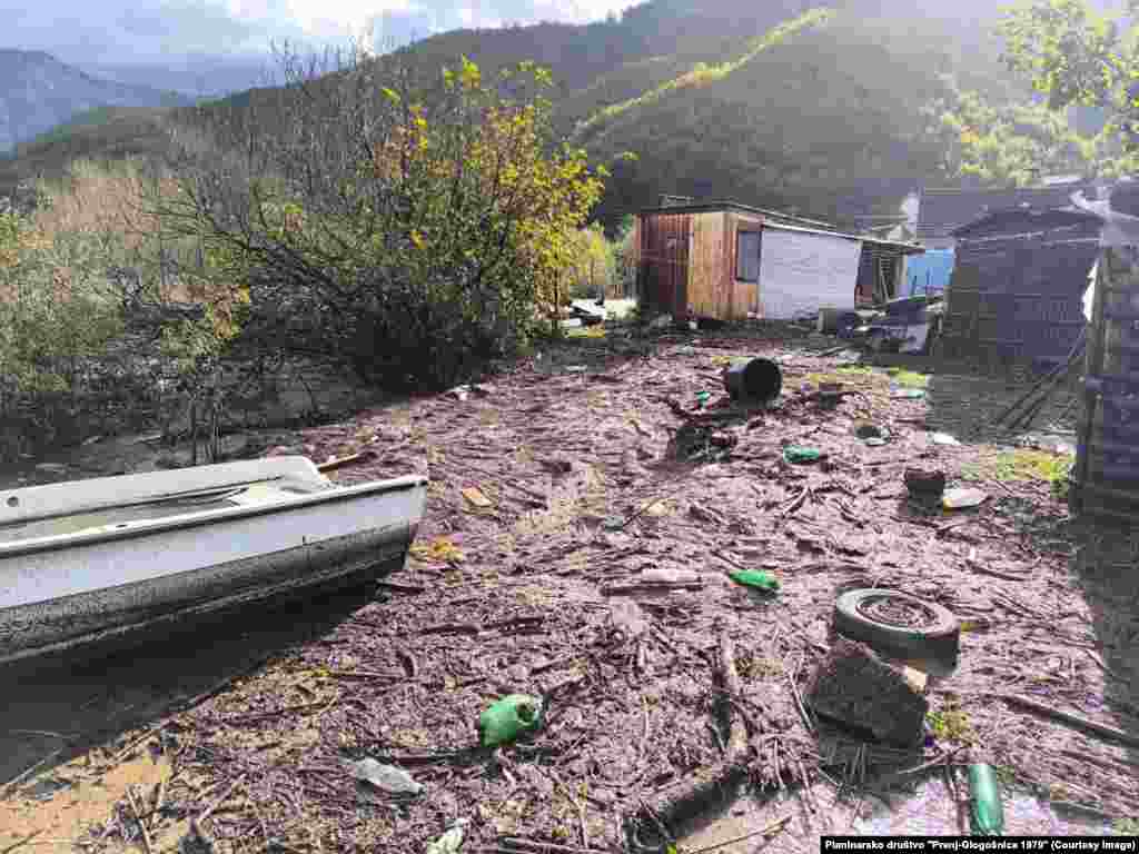 Prizor nakon klizišta i poplava u mjestu&nbsp;Donja Jablanica, Glogošnica, blizu Jablanice, 4. oktobra 2024.