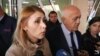 Armenia - Representatives of the ORO opposition alliance, Elinar Vartanian (L) and Stepan Markarian, speak to reporters at the Erebuni hospital in Yerevan, 14Mar2017.