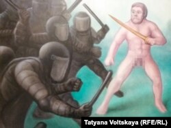 Кирилл Миллер, картина с юбилейной выставки (часть изображения заретуширована редакцией)