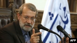 Iranian parliament speaker Ali Larijani (file photo)