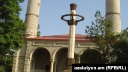 Nagorno-Karabakh - Yukhari Govhar Agha Mosque in Shushi, July 2011.