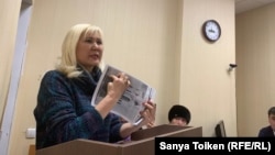 Активистка Санавар Закирова в суде. Нур-Султан, 12 декабря 2019 года.