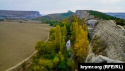 Вид на річку Бельбек біля села Красний Мак