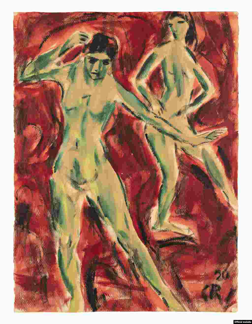 Christian Rohlfs, Dansatoare, 1920