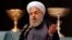 Iranian President Hassan Rohani speaks in the city of Tabriz on April 25.