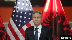 Američki državni sekretar, Antony Blinken, tokom svoje posjete Tirani, Albanija, 15. februara 2024.