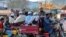 FILE: Worshippers leave a Tablighi Ijtema or religious gathering in Raiwind on the outskirts of Lahore on March 13.