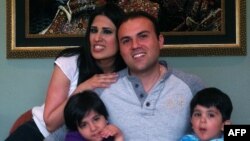 Saeed Abedini with his and his wife Naghmeh and their two children in an undated photo