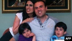 Saeed Abedini, pictured here with his wife and children.