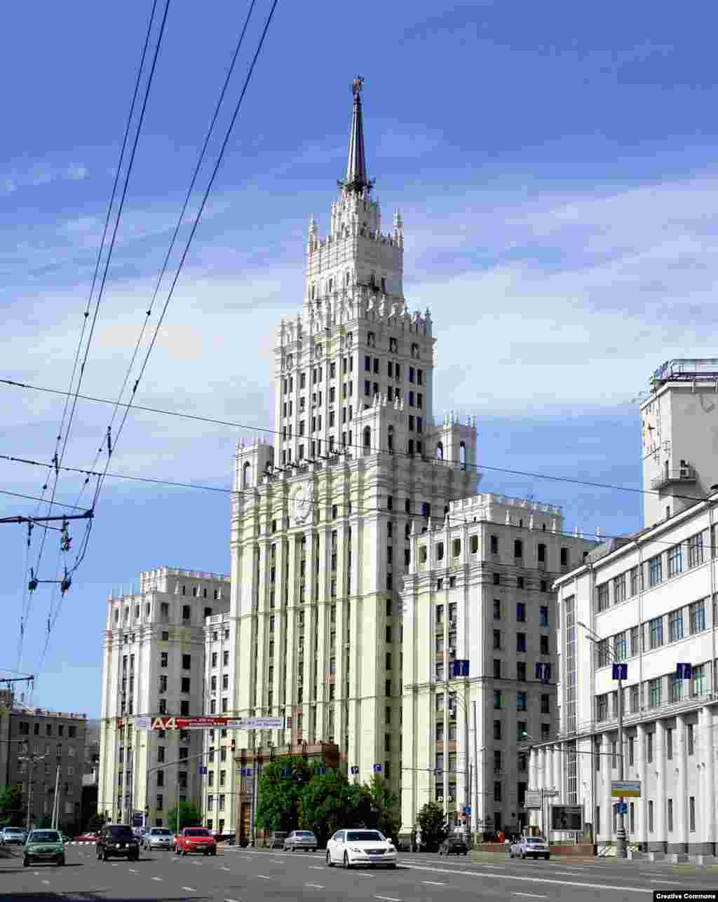 The little skyscraper, designed as an office space for communist bureaucrats, is tough to beat for access to public transport: The building&rsquo;s own metro entrance is built into the foyer.