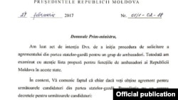 Comunicatul semnat de Igor Dodon