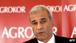 Ante Ramljak, crisis manager of Balkan food and retail giant Agrokor, in Zagreb on November 9.