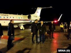 Predsjednik Srbije Aleksandar Vučić na aerodromu u Banjaluci, 26. februara 2025